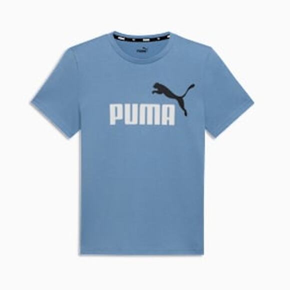 NWOT New Puma Sky Blue Short Sleeve Crew Neck Graphic T-Shirt Men's Size XL - Picture 2 of 5